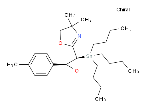 4,4-dimethyl-2-((2S,3S)-3-(p-tolyl)-2-(tributylstannyl)oxiran-2-yl)-4,5-dihydrooxazole