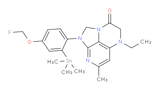 5-ethyl-1-(4-(fluoromethoxy)-2-(trimethylstannyl)phenyl)-7-methyl-4,5-dihydro-1H-1,2a,5,8-tetraazaacenaphthylen-3(2H)-one