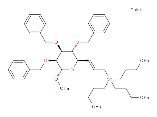 tributyl((E)-3-((2R,3R,4S,5S,6S)-3,4,5-tris(benzyloxy)-6-methoxytetrahydro-2H-pyran-2-yl)allyl)stannane