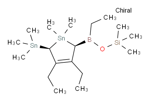 ((((2S,5S)-3,4-二乙基-1,1-二甲基-5-(三甲基锡基)-2,5-二氢-1H-stannol-2-基)(乙基)bor氧基))三甲基硅烷