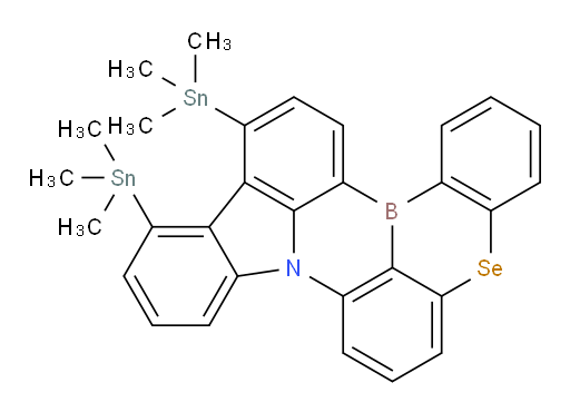 12,13-bis(trimethylstannyl)-5-selena-8b-aza-15b-borabenzo[a]naphtho[1,2,3-hi]aceanthrylene