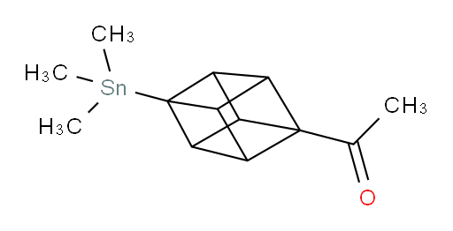 1-(4-(trimethylstannyl)cuban-1-yl)ethanone