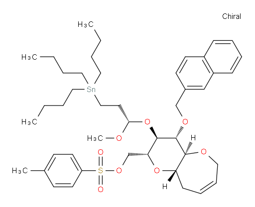 ((2R,3R,4R,4aS,9aS)-3-((S)-1-methoxy-3-(tributylstannyl)propoxy)-4-(naphthalen-2-ylmethoxy)-3,4,4a,6,9,9a-hexahydro-2H-pyrano[3,2-b]oxepin-2-yl)methyl 4-methylbenzenesulfonate