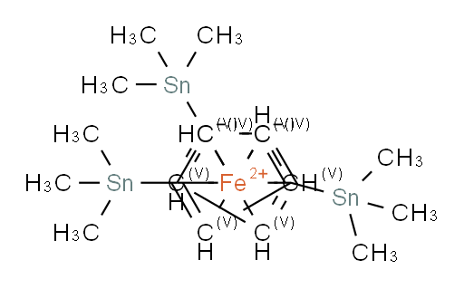 1,2,4-Tris(trimethylstannyl)ferrocene