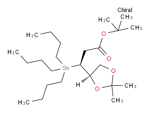 (S)-叔丁基 3-((R)-2,2-二甲基-1,3-二氧杂环戊烷-4-基)-3-(三丁基锡基)丙酸酯