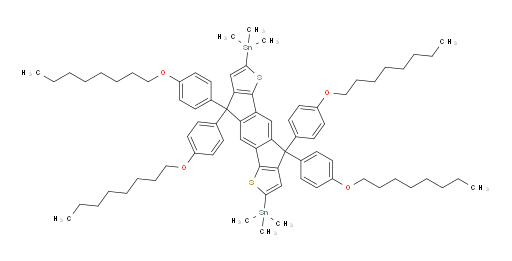 (4,4,9,9-四(4-(辛氧基)苯基)-4,9-二氢-s-茚并[1,2-b:5,6-b']二噻吩-2,7-二基)双(三甲基锡烷)