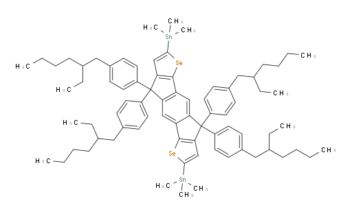 (4,4,9,9-tetrakis(4-(2-ethylhexyl)phenyl)-4,9-dihydro-s-indaceno[1,2-b:5,6-b']bis(selenophene)-2,7-diyl)bis(trimethylstannane)