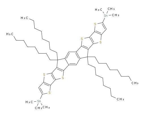 1,1′-(5,12-Dihydro-5,5,12,12-tetraoctylbisthieno[2′,3′:4,5]thieno[2,3-d:2′,3′-d′]-s-indaceno[1,2-b:5,6-b′]dithiophene-2,9-diyl)bis[1,1,1-trimethylstannane]