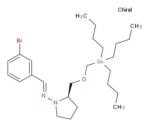 (R,E)-N-(3-bromobenzylidene)-2-(((tributylstannyl)methoxy)methyl)pyrrolidin-1-amine