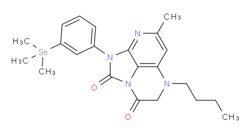 5-butyl-7-methyl-1-(3-(trimethylstannyl)phenyl)-4,5-dihydro-1H-1,2a,5,8-tetraazaacenaphthylene-2,3-dione