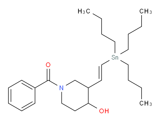 (E)-(4-hydroxy-3-(2-(tributylstannyl)vinyl)piperidin-1-yl)(phenyl)methanone