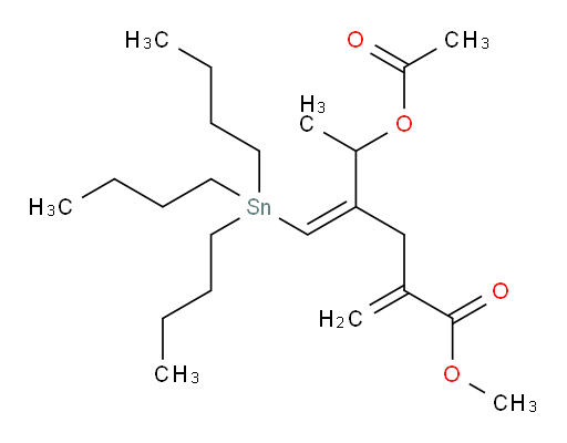 (Z)-甲基 5-乙酰氧基-2-亚甲基-4-((三丁基锡基)亚甲基)己酸酯