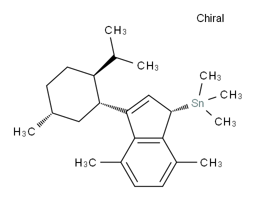 ((S)-3-((1R,2S,5R)-2-异丙基-5-甲基环己基)-4,7-二甲基-1H-茚-1-基)三甲基锡烷