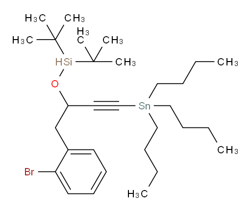 ((1-(2-溴苯基)-4-(三丁基锡基)丁-3-炔-2-氧基))双-叔丁基硅烷