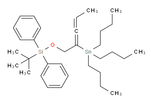 叔丁基二苯基((2-(三丁基锡基)戊-2,3-二烯-1-氧基))硅烷