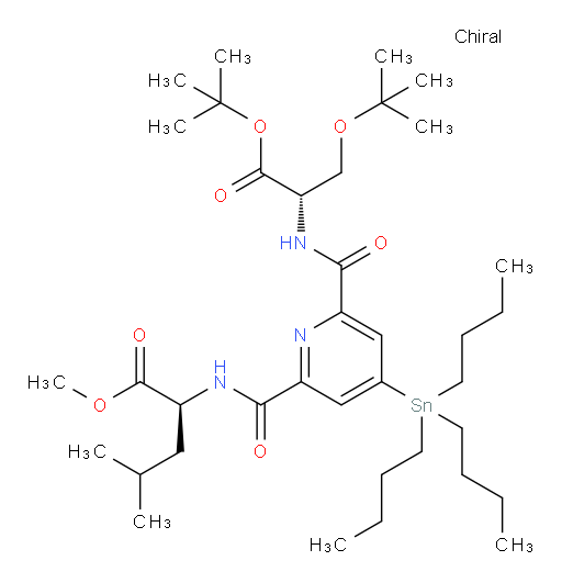 (S)-甲基 2-(6-(((S)-1,3-双-叔-丁氧基-1-氧代丙-2-基)胺甲酰基)-4-(三丁基锡基)picolin乙酰胺基)-4-甲基戊酸酯