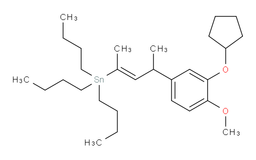 (E)-三丁基(4-(3-(环戊氧基)-4-甲氧基苯基)戊-2-烯-2-基)锡烷