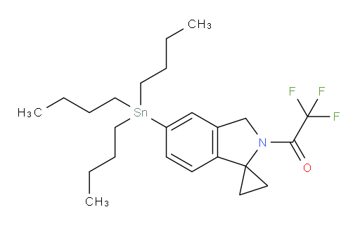 2,2,2-三氟-1-(5'-(三丁基锡基)螺[环丙烷-1,1'-异吲哚啉]-2'-基)乙酮