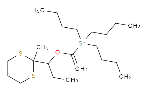 三丁基(1-(1-(2-甲基-1,3-二硫杂环己烷-2-基)丙氧基)乙烯基)锡烷