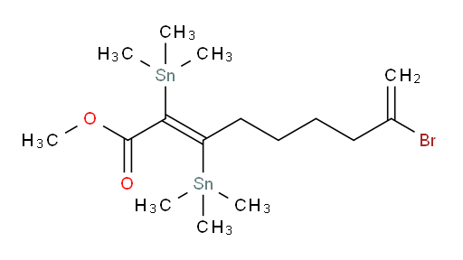 (E)-甲基 8-溴-2,3-双(三甲基锡基)壬-2,8-二烯酸酯