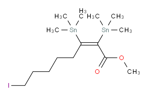 (Z)-甲基 8-碘-2,3-双(三甲基锡基)辛-2-烯酸酯