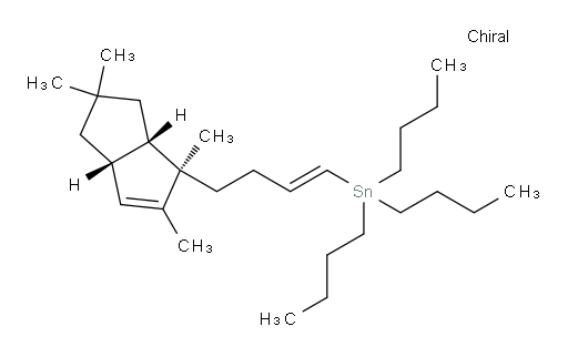 三丁基((E)-4-((1R,3aS,6aS)-1,2,5,5-四甲基-1,3a,4,5,6,6a-六氢五len-1-基)丁-1-烯-1-基)锡烷