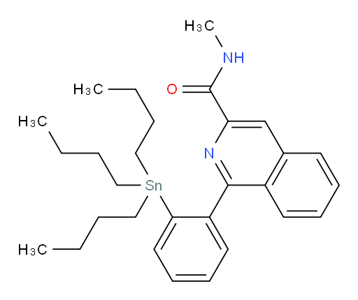 N-甲基-1-(2-(三丁基锡基)苯基)异喹啉-3-甲酰胺