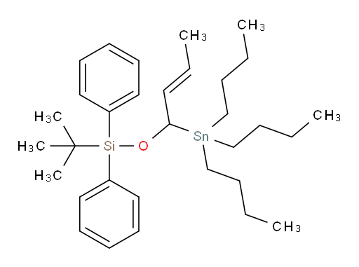 (E)-tert-butyldiphenyl((1-(tributylstannyl)but-2-en-1-yl)oxy)silane