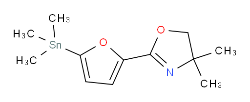 4,4-二甲基-2-(5-(三甲基锡基)呋喃-2-基)-4,5-二氢噁唑