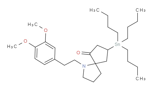 1-(3,4-二甲氧基苯乙基)-8-(三丁基锡基)-1-氮杂螺[4.4]壬-6-酮