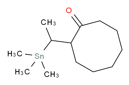 2-(1-(trimethylstannyl)ethyl)cyclooctanone