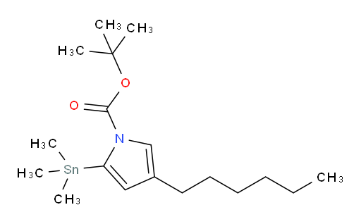 tert-butyl 4-hexyl-2-(trimethylstannyl)-1H-pyrrole-1-carboxylate