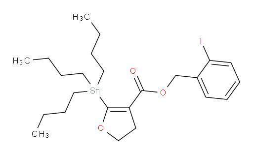 2-iodobenzyl 2-(tributylstannyl)-4,5-dihydrofuran-3-carboxylate