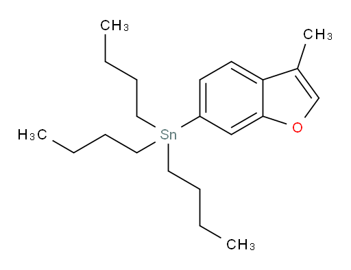 三丁基(3-甲基苯并呋喃-6-基)锡烷