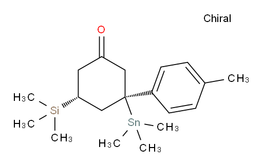 (3R,5R)-3-(对甲苯基)-5-(三甲基硅基)-3-(三甲基锡基)环己酮