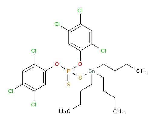 S-(tributylstannyl) O,O-bis(2,4,5-trichlorophenyl) phosphorodithioate