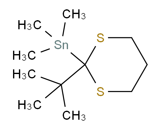 (2-(叔丁基)-1,3-二硫杂环己烷-2-基)三甲基锡烷
