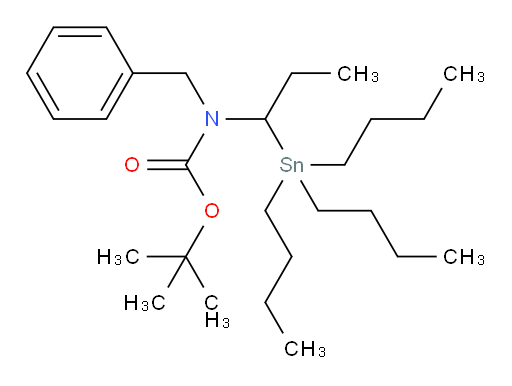 tert-butyl benzyl(1-(tributylstannyl)propyl)carbamate