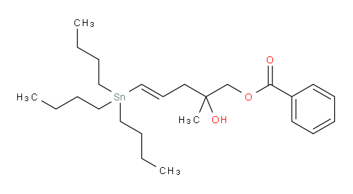 (E)-2-hydroxy-2-methyl-5-(tributylstannyl)pent-4-en-1-yl benzoate