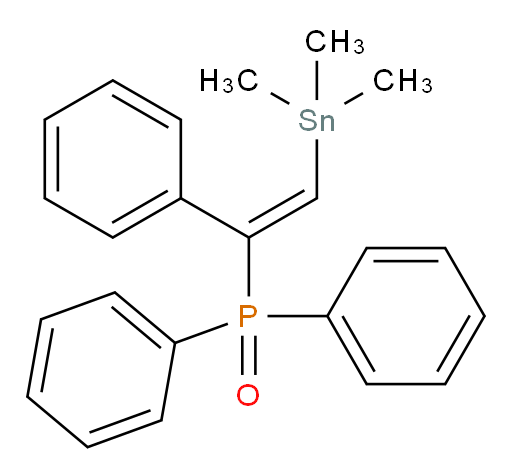 (E)-diphenyl(1-phenyl-2-(trimethylstannyl)vinyl)phosphine oxide