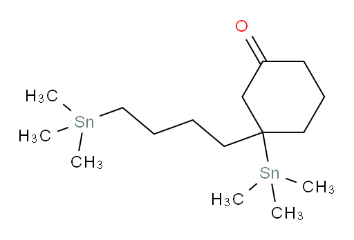 3-(trimethylstannyl)-3-(4-(trimethylstannyl)butyl)cyclohexanone
