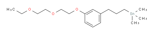 (3-(3-(2-(2-ethoxyethoxy)ethoxy)phenyl)propyl)trimethylstannane
