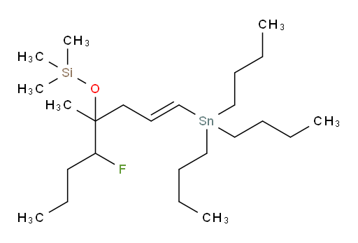 (E)-((5-fluoro-4-methyl-1-(tributylstannyl)oct-1-en-4-yl)oxy)trimethylsilane