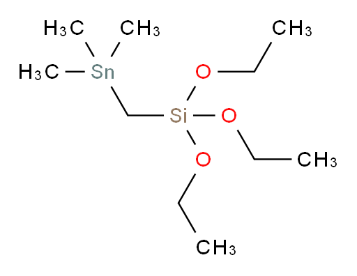 triethoxy((trimethylstannyl)methyl)silane