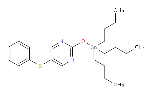 5-(phenylthio)-2-((tributylstannyl)oxy)pyrimidine