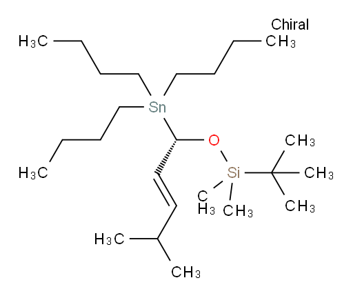 (S,E)-叔丁基二甲基((4-甲基-1-(三丁基锡基)戊-2-烯-1-氧基))硅烷