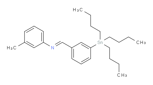 (E)-3-methyl-N-(3-(tributylstannyl)benzylidene)aniline