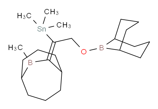 (E)-(2-(9-borabicyclo[3.3.1]nonan-9-yloxy)-1-(9-methyl-9-borabicyclo[3.3.2]decan-10-ylidene)ethyl)trimethylstannane