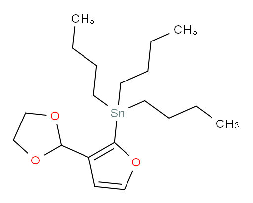 (3-(1,3-dioxolan-2-yl)furan-2-yl)tributylstannane