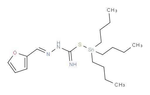 (E)-tributylstannyl 2-(furan-2-ylmethylene)hydrazinecarbimidothioate
